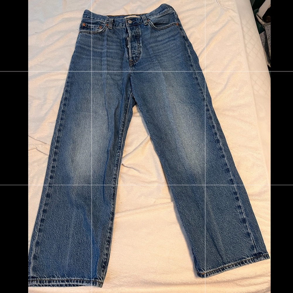 Levi’s rib cage straight high waisted jeans